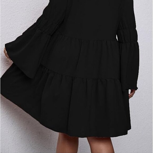 Black Tiered Swing Dress – Plus Sizes Multiple – NWOT - Picture 4 of 6